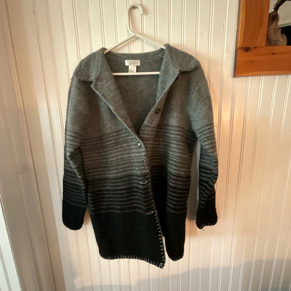 Christopher & Banks Wool Long Cardigan (L)